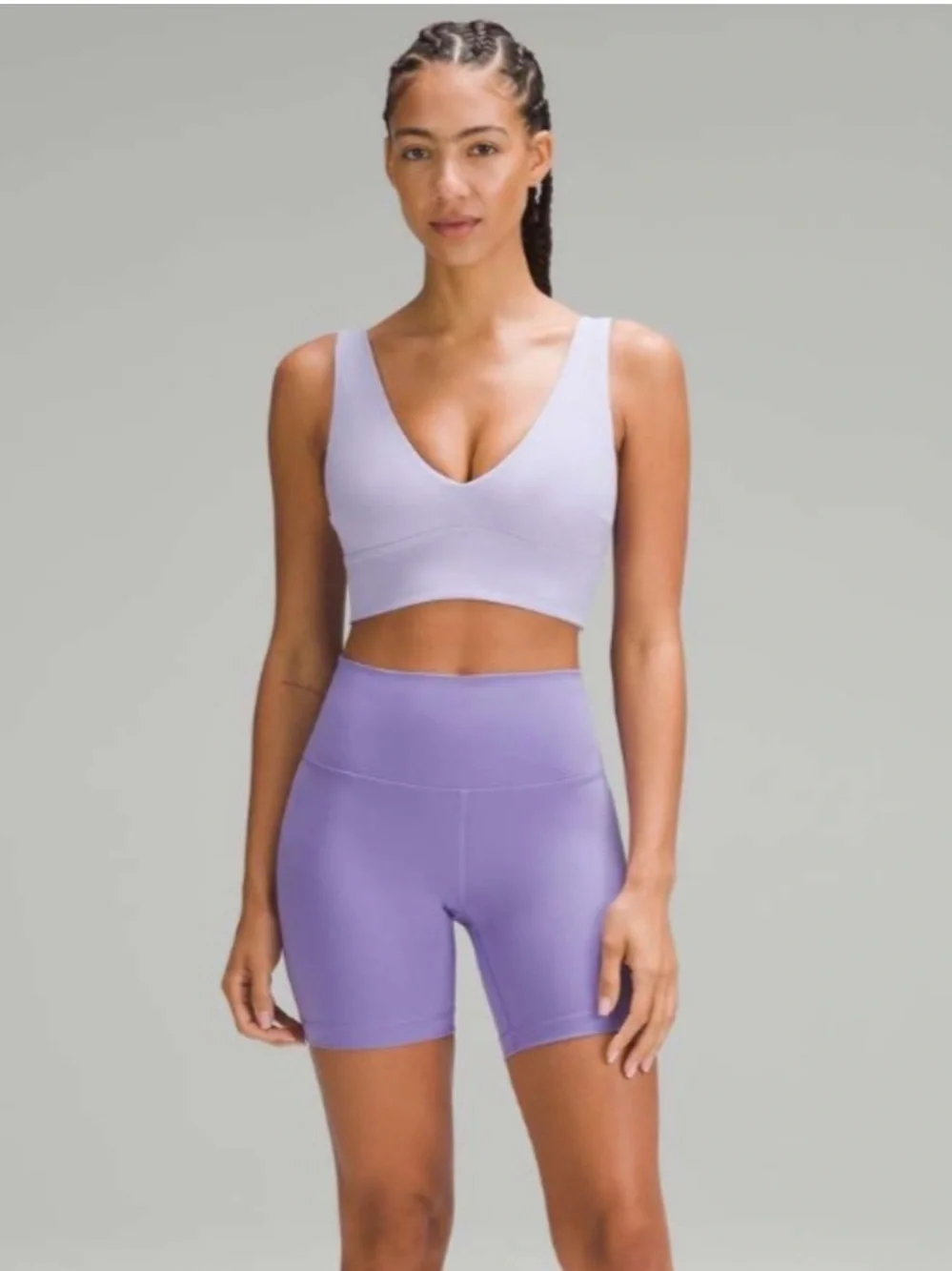 Lululemon Align Light Lavender V-Neck Sports Bra - Picture 5 of 9